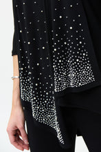 Load image into Gallery viewer, Joseph Ribkoff - Black V Neck Blouse With Pearl Detailing
