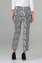 Load image into Gallery viewer, Joseph Ribkoff White &amp; Black Pattern Trousers
